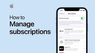 How to manage subscriptions on your iPhone iPad or iPod touch  Apple Support [upl. by Yancy]