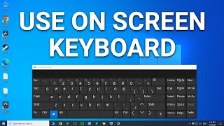 How To Use On Screen Keyboard in Windows 10 [upl. by Airotnahs]