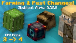 Major Upcoming Farming Changes amp NPC Sell Price Buffs Hypixel Skyblock News [upl. by Ttenna231]