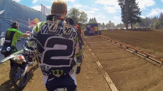 GoPro HD Ryan Villopoto Full Moto 2  Washougal MX Lucas Oil Pro Motocross Championship 2013 [upl. by Anahsor]