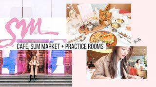 Inside SM Entertainment Restaurant Cafe Market  SM Practice Rooms 🇰🇷 Korea Vlog [upl. by Ear]