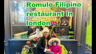 ROMULO CAFE FILIPINO RESTAURANT IN LONDON UK 🇬🇧 [upl. by Najtsirk328]