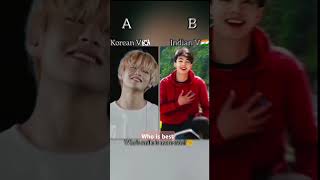 Korean vs indianbts army video who is bestarmy [upl. by Shishko]