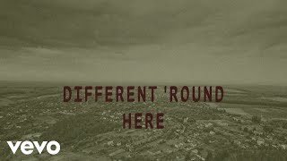 Riley Green  Different Round Here Lyric Video ft Luke Combs [upl. by Neehs]