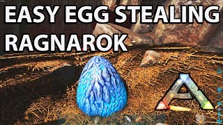 Ark Survival Evolved  Hidden wyvern cave  Wyvern Cave Eggs hunt  Nest locations Ragnarok [upl. by Dnama]