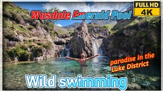 Wastdale emerald pool wild swimming Lake District Dji mini 3 pro drone fotage 4k Janek Włóczykij [upl. by Fiester]