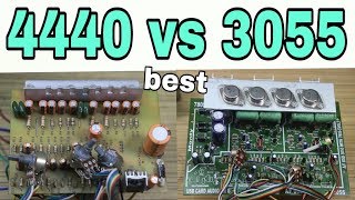 audio amplifier 4440 ic vs 3055 transistor in hindi [upl. by Lyrrad]