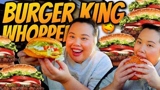 Burger King WHOPPER Burger Mukbang Im OBSESSED 먹방 Eating Show  New Fiery Buffalo Crispy Wrap [upl. by Dalury579]