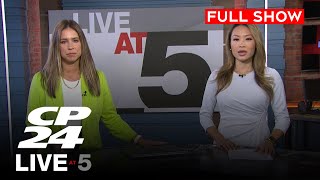 Four dead in fiery car crash  CP24 Live at Five for Oct 24 2024 [upl. by Nayra656]