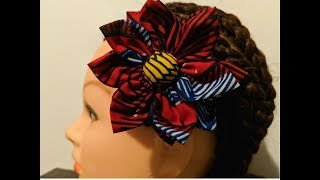 How to make fabric flower tutorial [upl. by Tra646]