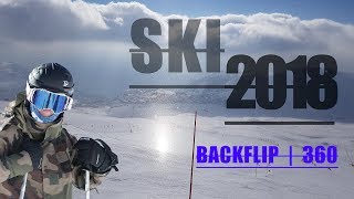 Ski Alpe dHuez 2018  BACKFLIP  360  FTR [upl. by Repooc]