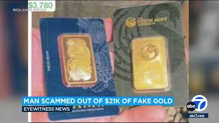 SoCal man scammed out of 21K after buying fake gold [upl. by Jillane]