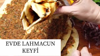 Tavada lahmacun Nasıl yapılır Fırında Evde Lahmacun Nasıl yapılır Hamur işleri  Figen Ararat [upl. by Fredericka]