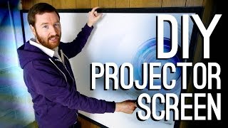 How to Build a DIY Projector Screen [upl. by Normandy973]