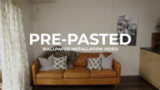 Pre Pasted Wallpaper Installation Video  anewall [upl. by Salena]