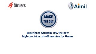 Struers Accutom10100  Aimil Ltd [upl. by Nayra]