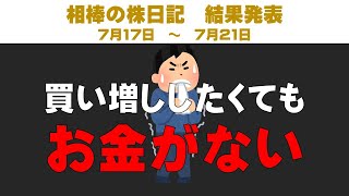 含み損70万円！買い増ししたくてもお金がない【相棒の株日記】 [upl. by Bethany]