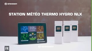 BRESSER Thermo Hygro Quadro NLX avec 3 Capteurs Extérieurs [upl. by Nylsor]