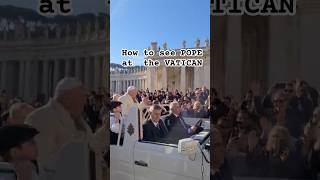 How to see POPE at the vaticanPapal audience  vatican general audienceNewly married couple [upl. by Euqirne]