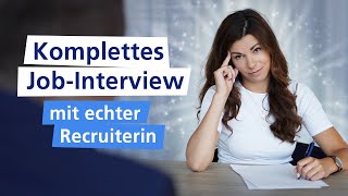 Das Vorstellungsgespräch BEISPIELDIALOG in voller Länge 🚀 I Traumjob [upl. by Sivia]