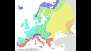 Animații Geografie BAC Tipurile de climă din Europa [upl. by Minton535]