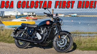 BSA GOLDSTAR 650  FIRST RIDE [upl. by Yenttirb]