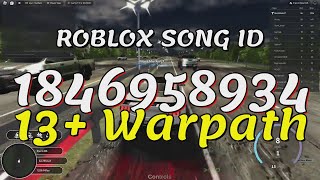 13 Warpath Roblox Song IDsCodes [upl. by Trembly]