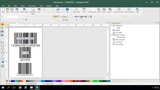 How to generate a barcode using CODESOFT barcode label software [upl. by Ahsasal562]