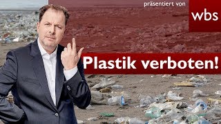 Plastikteller und Strohhalme jetzt verboten – Was steckt dahinter  Rechtsanwalt Christian Solmecke [upl. by Ahseiyt]