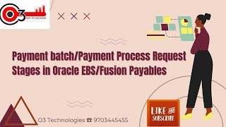 Payment batchPayment Process Request Stages in Oracle EBSFusion Payableso3technologies [upl. by Kahle]