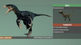 Dromaeosaurus Showcase  Dinosaur World Mobile [upl. by Alisa]