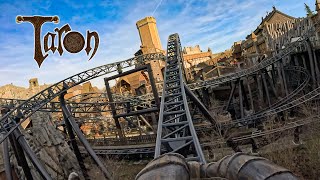 Taron 4K Front Seat POV  Phantasialand [upl. by Eillac225]