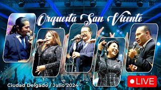 Presentación de Orquesta San Vicente en Ciudad Delgado  Julio 2024 [upl. by Kathi334]