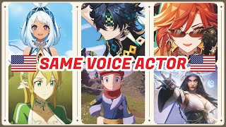 Genshin Impact Natlan Characters English Voice Actors Same Anime Characters genshinimpact [upl. by Sidman829]