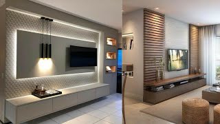 Top 100 Modern TV cabinets for living rooms  Home wall decorating ideas 2024 [upl. by Aihtyc]