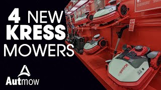 4 NEW Kress Robotic Mowers for 2023 [upl. by Walburga]