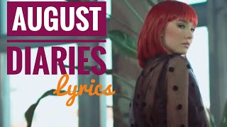 DHARIA August Diaries lyrics by Monoir [upl. by Paver]