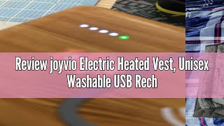 Review joyvio Electric Heated Vest Unisex Washable USB Rechargeable Heated Waistcoat Winter Body Wa [upl. by Sukramal]