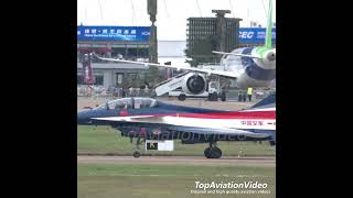 PLAAF August 1st Aerobatic Team J10 Fighter AirshowChina chinaairforce august1st j10 aviation [upl. by Cariotta]