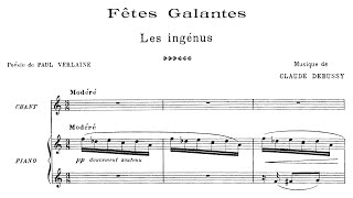 Claude Debussy  Fêtes galantes book 2 1904 [upl. by Waxler]