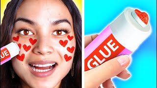 WEIRD amp FUNNY WAYS TO SNEAK MAKEUP INTO CLASS  HOW TO SNEAK MAKEUP TO SCHOOL BY CRAFTY HACKS PLUS [upl. by Muldon789]