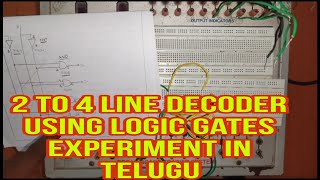 How To Do 2 To 4 Line Decode Using Logic Gates Experiment DLD Lab Experiments [upl. by Timoteo]