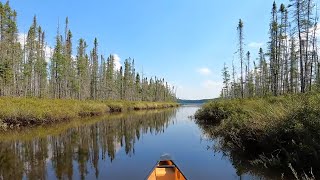 Paddling  Larch Creek from Entry Point 80 landing downstream to Larch Lake in the BWCA [upl. by Maurita]