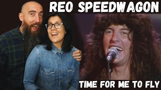 REO Speedwagon  Time for Me to Fly REACTION with my wife [upl. by Urian]