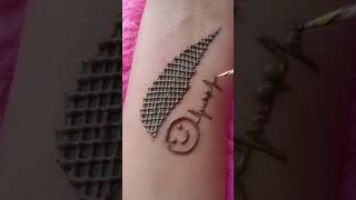 Simple and beautiful mehndi design tattoo hennadesigns [upl. by Akiem]