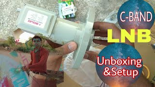 SOLID C band LNB Unboxing and setup  cband 17k lnb setup [upl. by Kina]