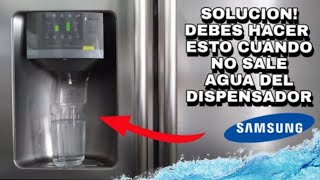 NO SALE AGUA  REFRIGERADOR SAMSUNG RS26DDAPN RS26DDARS [upl. by Reese235]