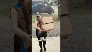 This Amazon delivery driver deserves a raise 👏 [upl. by Atnima815]