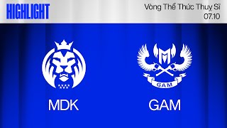 HIGHLIGHT  MDK vs GAM  CKTG 2024  Vòng Swiss  07102024 [upl. by Ahsieyn]