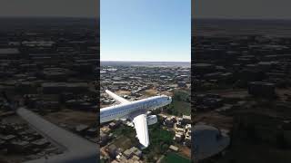 A320neo Lands in Ahmedabad msfs2020 aviation landing flightsimulator flight aerial drone [upl. by Nored]